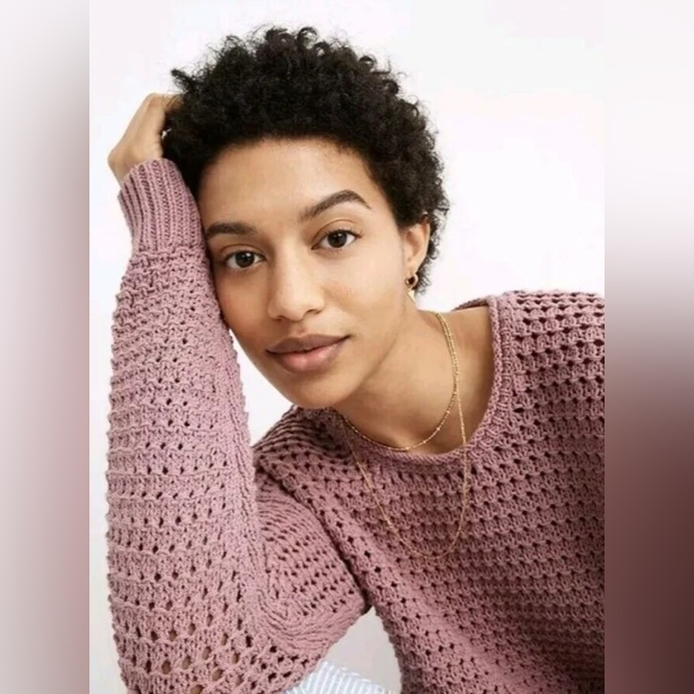 Madewell Pink Knit Women's Sweater , Size L. Worn once, No Tags